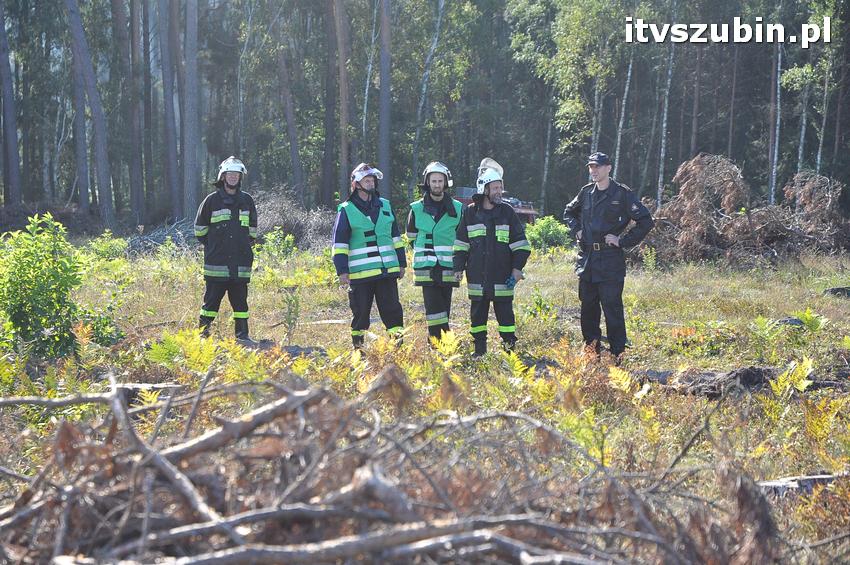 Ćwiczenia taktyczne na terenie leśnictwa Gąbin