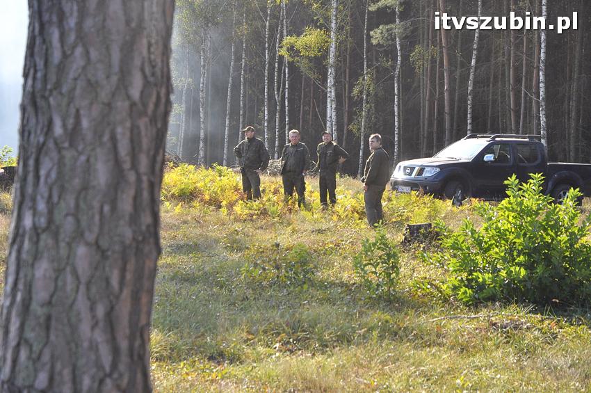 Ćwiczenia taktyczne na terenie leśnictwa Gąbin