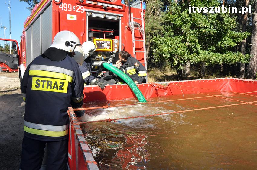 Ćwiczenia taktyczne na terenie leśnictwa Gąbin