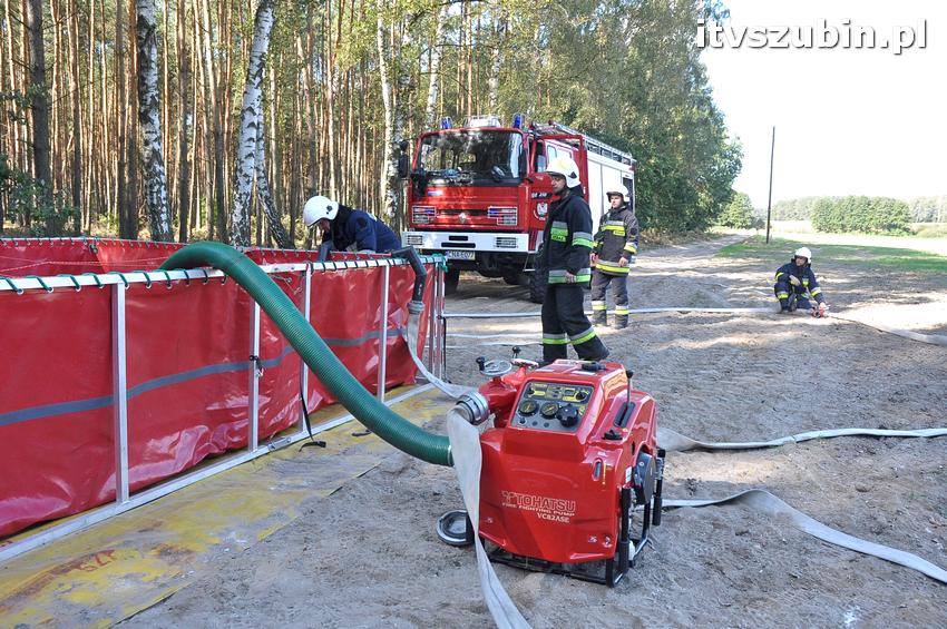 Ćwiczenia taktyczne na terenie leśnictwa Gąbin