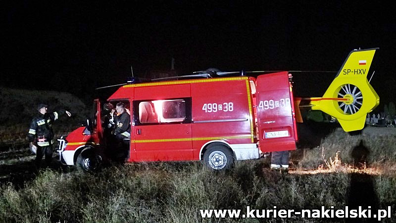 Nocne ćwiczenia strażaków i Lotniczego Pogotowia Ratunkowego