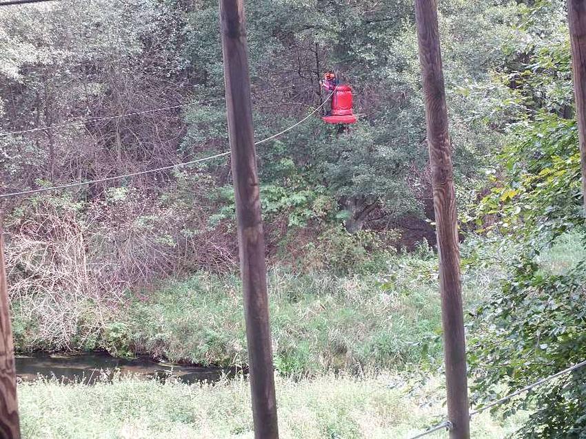 Wycieczka do parku linowego uczniów ?mundurowych? ZSP w Szubinie wspólnie z uczniami z ZSP w Łobżenicy