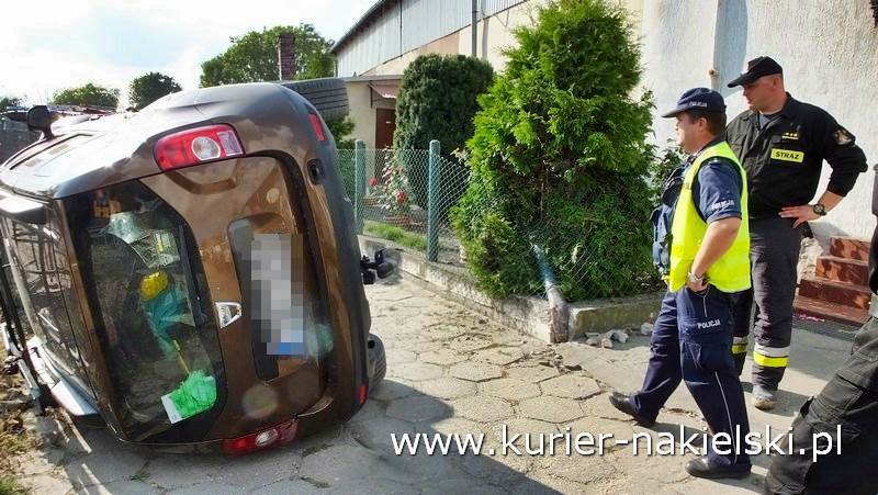 Wypadek na ul. Rudki w Nakle nad Notecią