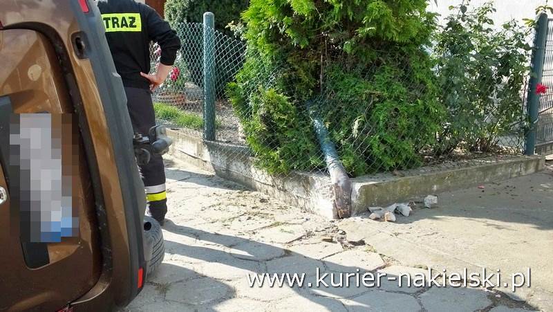 Wypadek na ul. Rudki w Nakle nad Notecią
