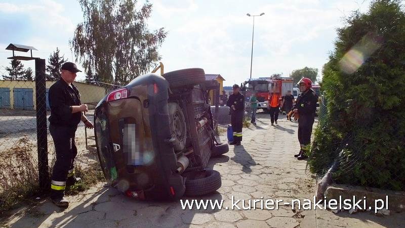 Wypadek na ul. Rudki w Nakle nad Notecią
