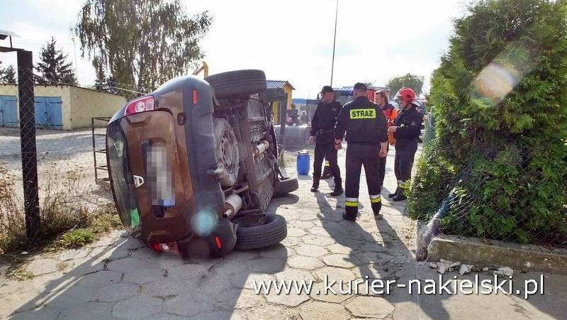 Wypadek na ul. Rudki w Nakle nad Notecią