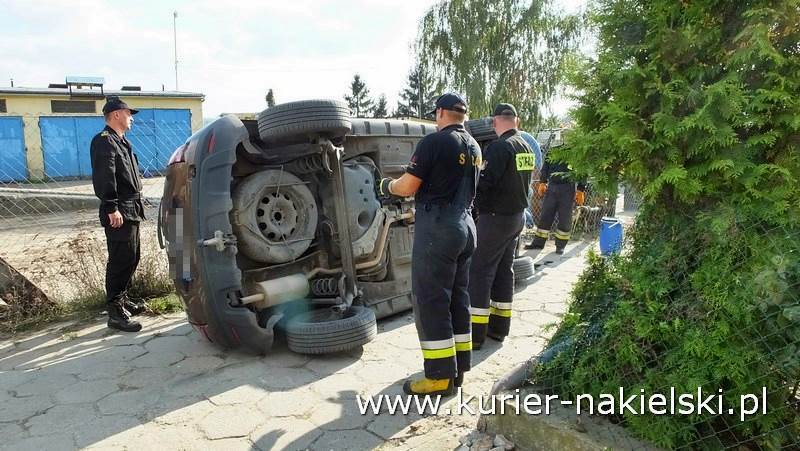 Wypadek na ul. Rudki w Nakle nad Notecią