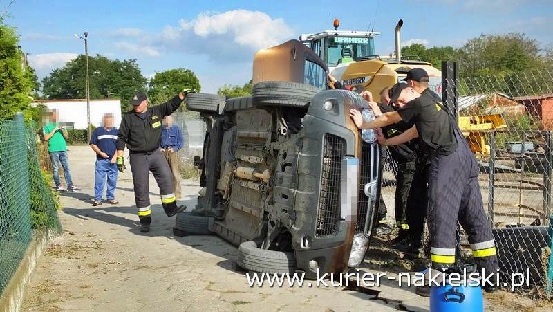 Wypadek na ul. Rudki w Nakle nad Notecią