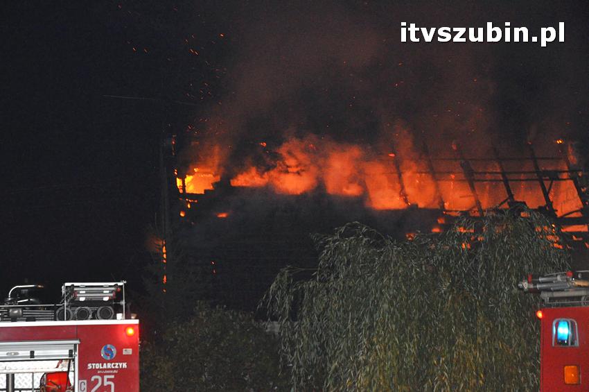 Pożar domu jednorodzinnego w Nowym Świecie