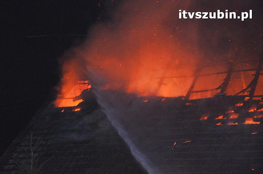 Pożar domu jednorodzinnego w Nowym Świecie