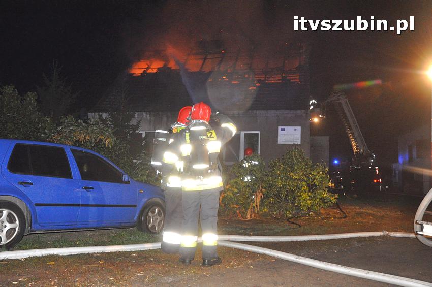 Pożar domu jednorodzinnego w Nowym Świecie