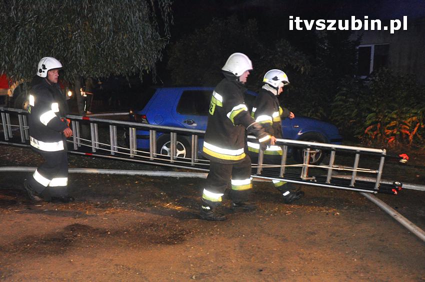 Pożar domu jednorodzinnego w Nowym Świecie