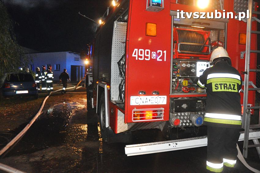 Pożar domu jednorodzinnego w Nowym Świecie