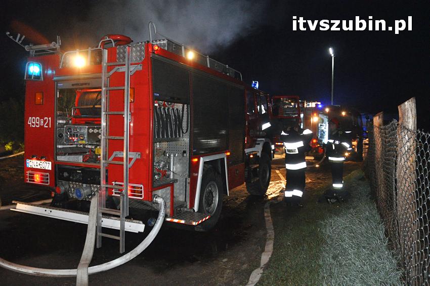 Pożar domu jednorodzinnego w Nowym Świecie