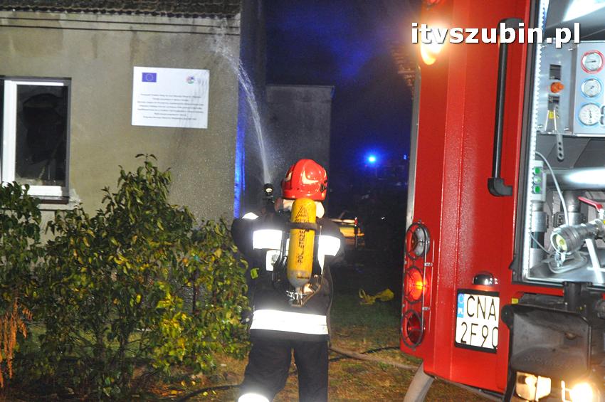 Pożar domu jednorodzinnego w Nowym Świecie