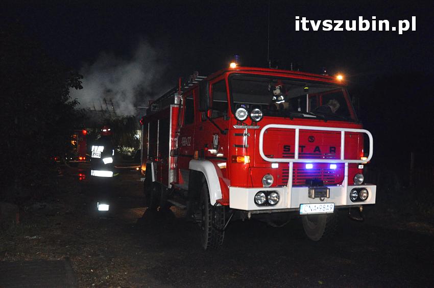 Pożar domu jednorodzinnego w Nowym Świecie