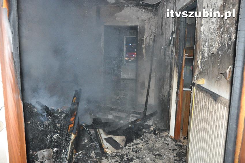 Pożar domu jednorodzinnego w Nowym Świecie