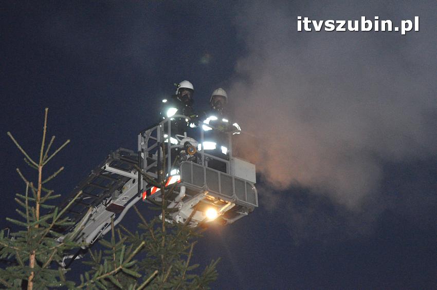 Pożar domu jednorodzinnego w Nowym Świecie