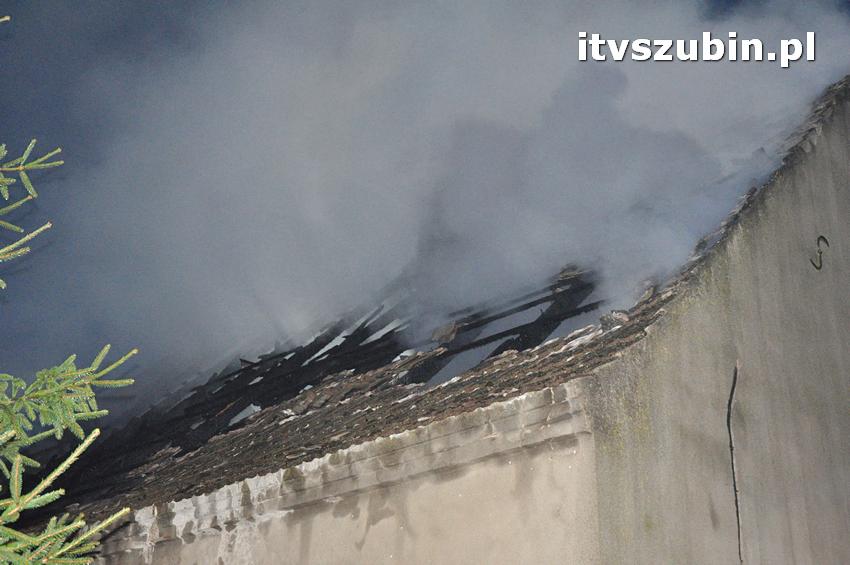 Pożar domu jednorodzinnego w Nowym Świecie