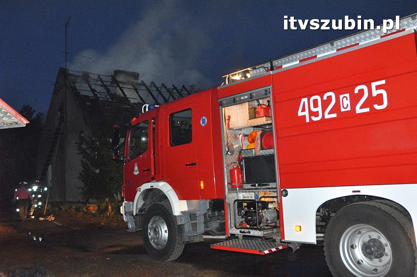 Pożar domu jednorodzinnego w Nowym Świecie