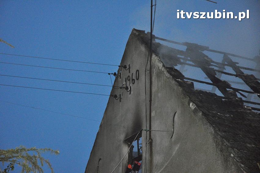 Pożar domu jednorodzinnego w Nowym Świecie