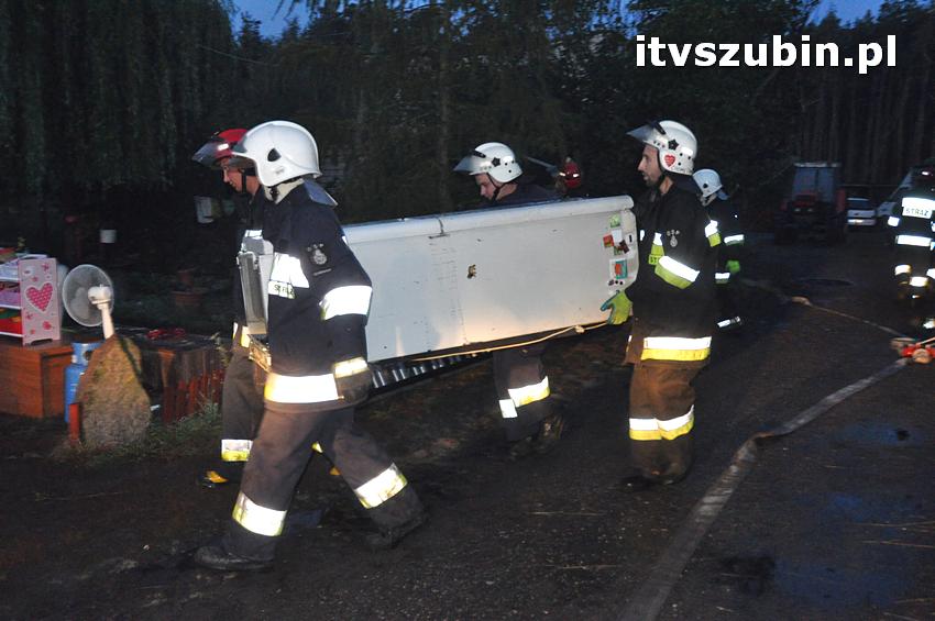 Pożar domu jednorodzinnego w Nowym Świecie