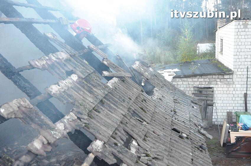 Pożar domu jednorodzinnego w Nowym Świecie