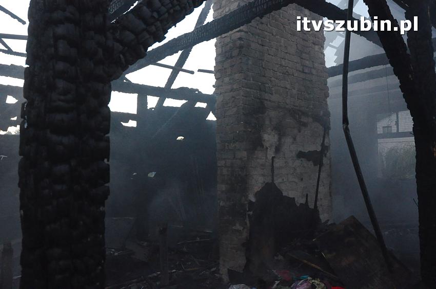 Pożar domu jednorodzinnego w Nowym Świecie
