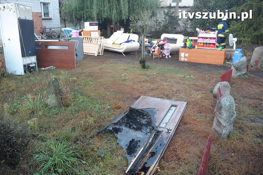 Pożar domu jednorodzinnego w Nowym Świecie