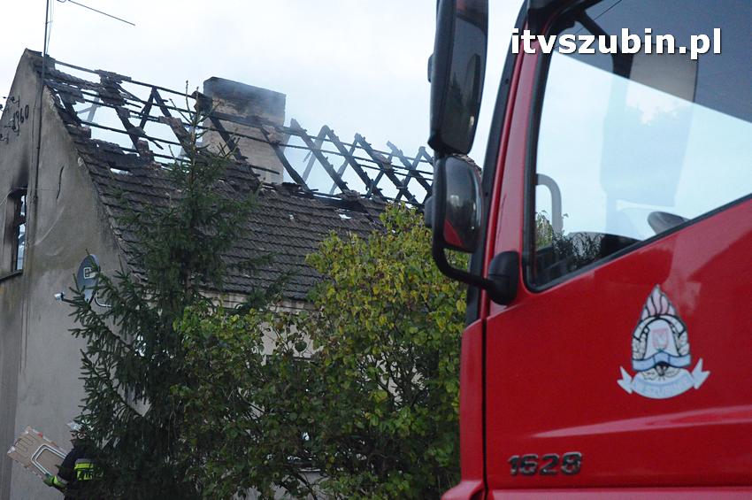 Pożar domu jednorodzinnego w Nowym Świecie