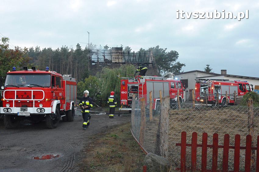 Pożar domu jednorodzinnego w Nowym Świecie