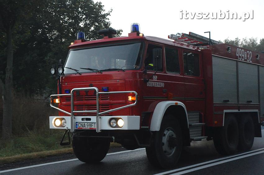 Pożar domu jednorodzinnego w Nowym Świecie