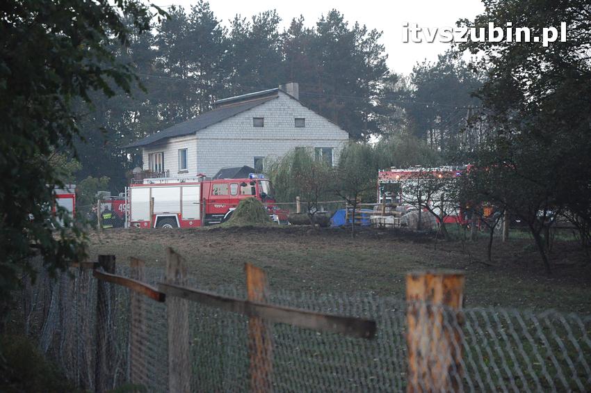 Pożar domu jednorodzinnego w Nowym Świecie