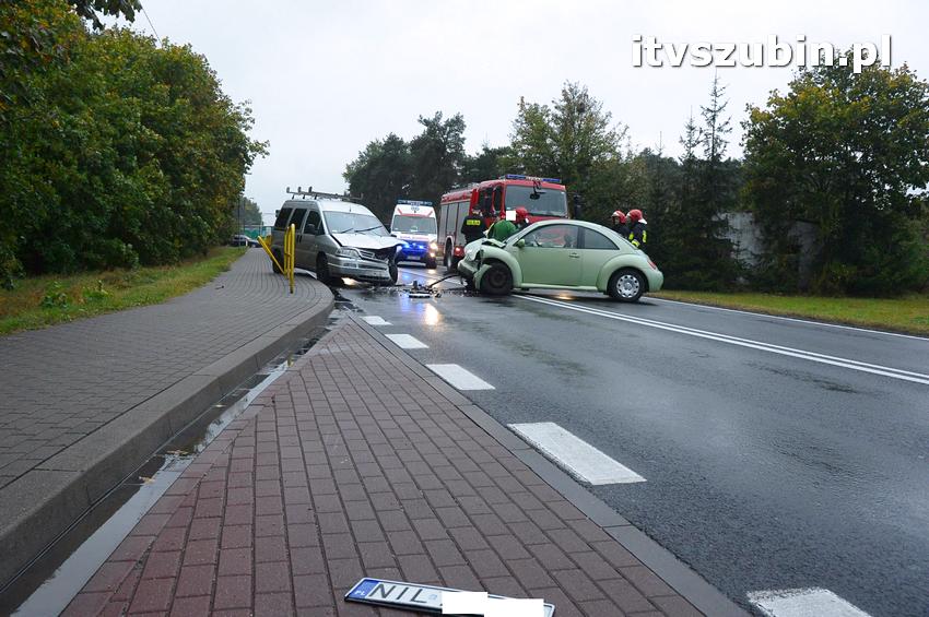 Kolizja dwóch samochodów w Kołaczkowie