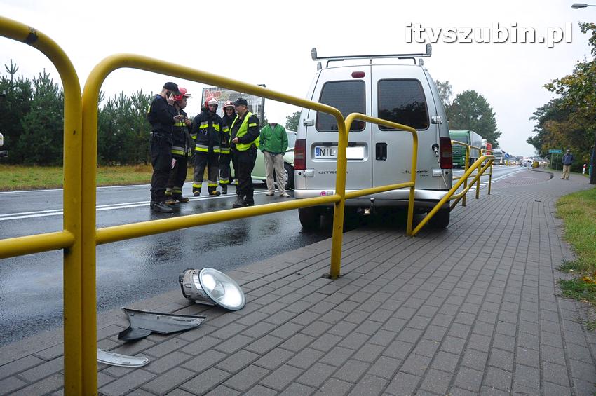Kolizja dwóch samochodów w Kołaczkowie