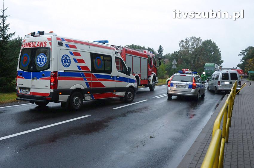 Kolizja dwóch samochodów w Kołaczkowie