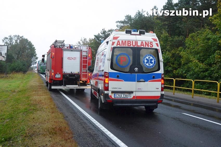 Kolizja dwóch samochodów w Kołaczkowie