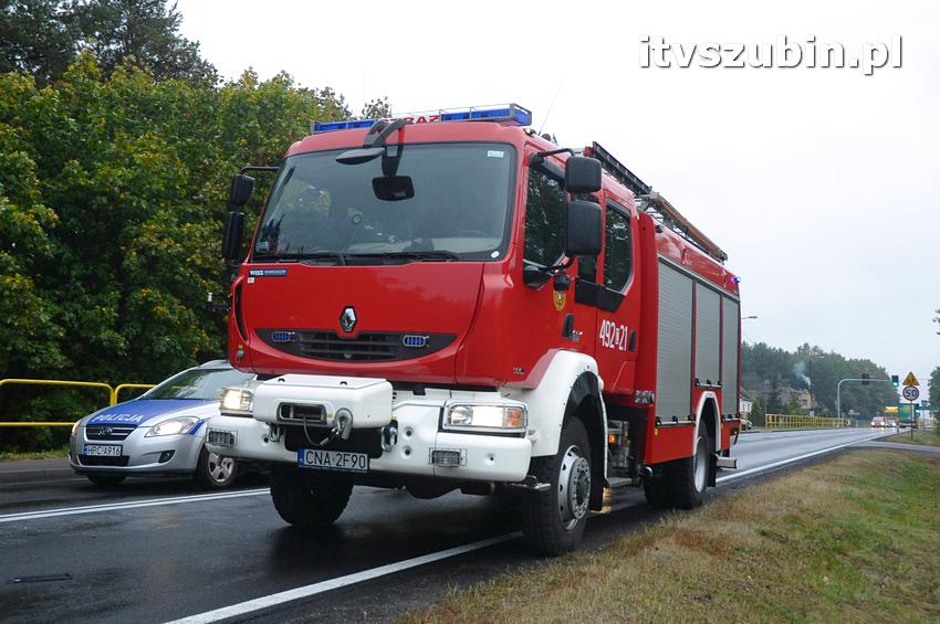 Kolizja dwóch samochodów w Kołaczkowie