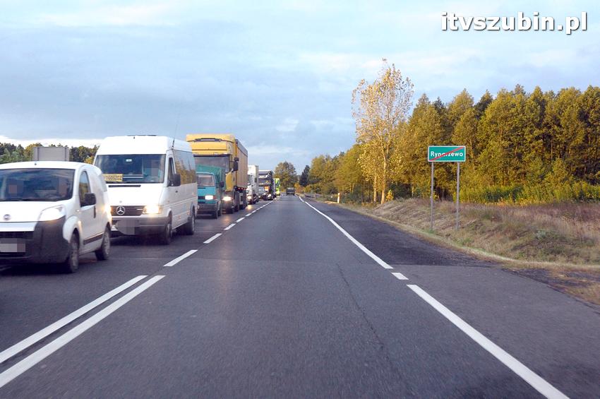 Kolizja dwóch pojazdów w Zamościu sparaliżowała krajową piątkę na 2 godziny