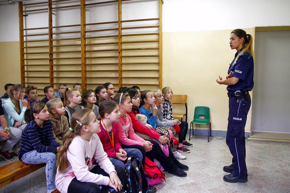 Warsztatów z Policjantami w ZS w Szubinie
