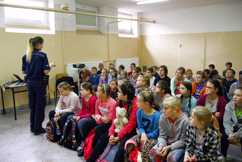 Warsztatów z Policjantami w ZS w Szubinie