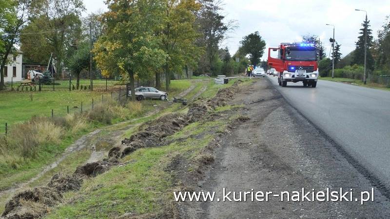 Zdarzenie drogowe na drodze krajowej nr 10 w Trzeciewnicy