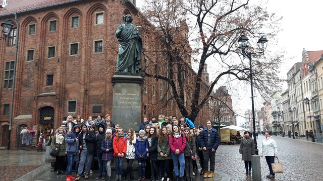 Spotkanie uczniów z Toruniem