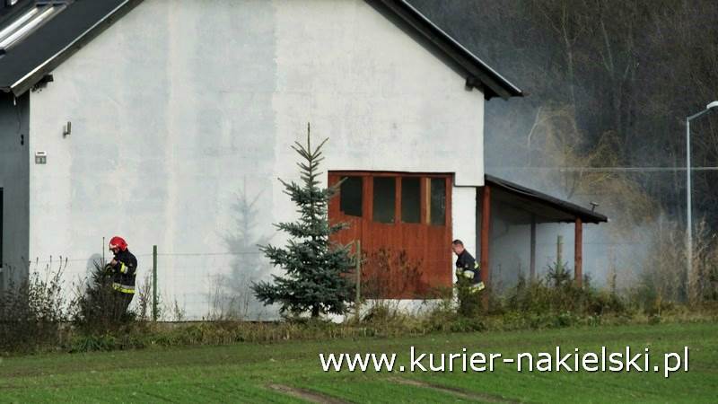 Pożar stropu w budynku jednorodzinnym w Chobielinie