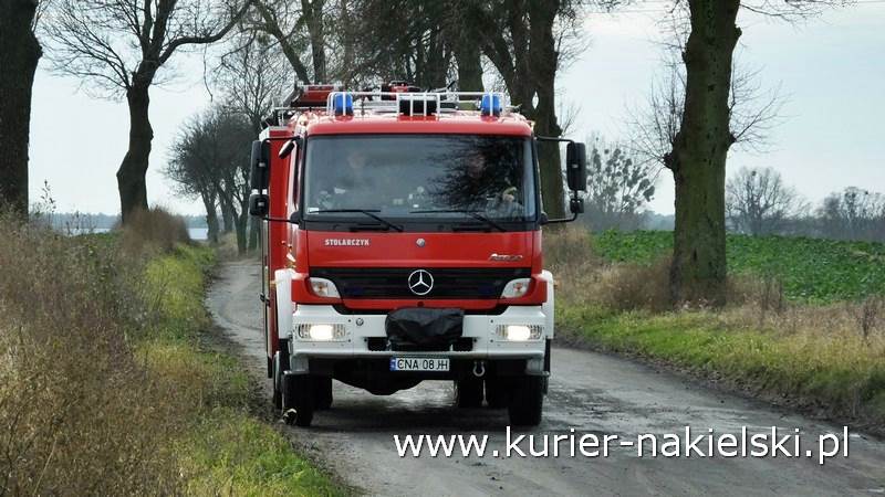 Pożar stropu w budynku jednorodzinnym w Chobielinie