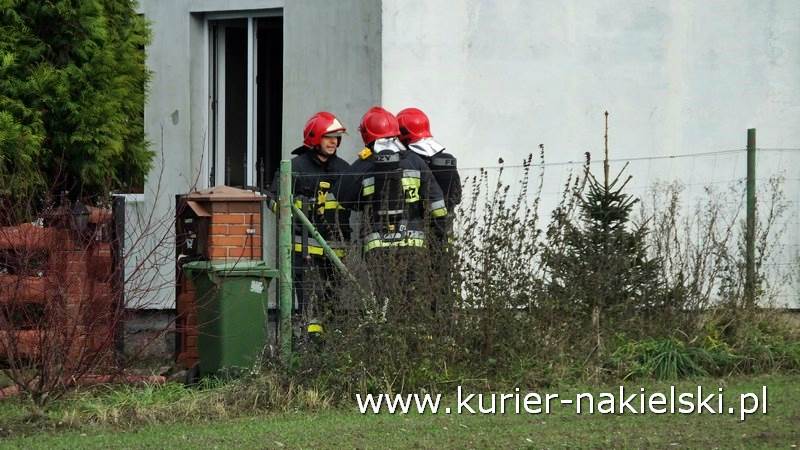 Pożar stropu w budynku jednorodzinnym w Chobielinie