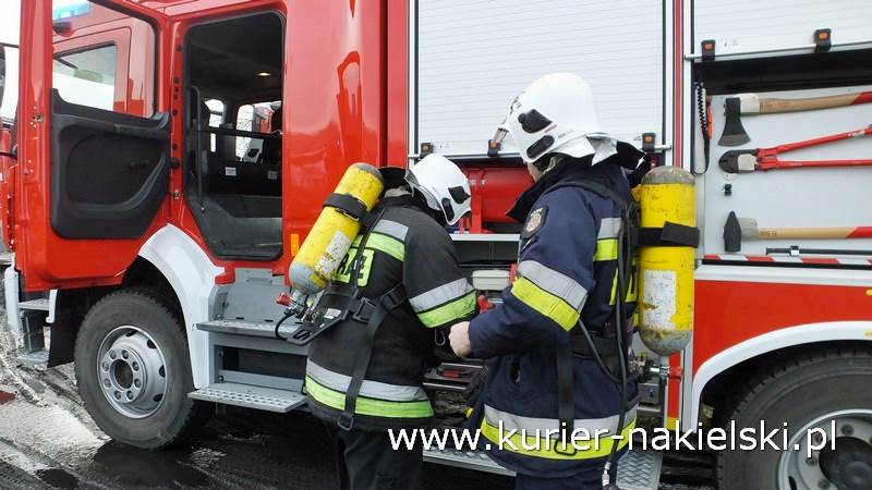 Pożar stropu w budynku jednorodzinnym w Chobielinie