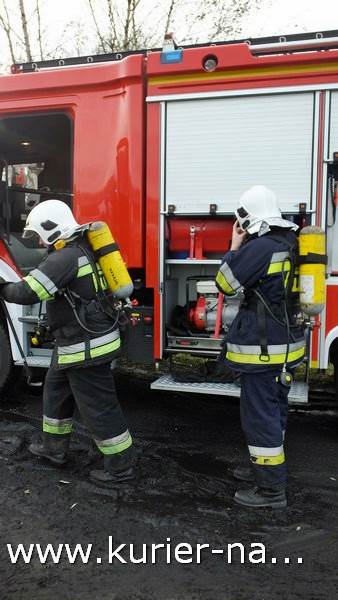 Pożar stropu w budynku jednorodzinnym w Chobielinie
