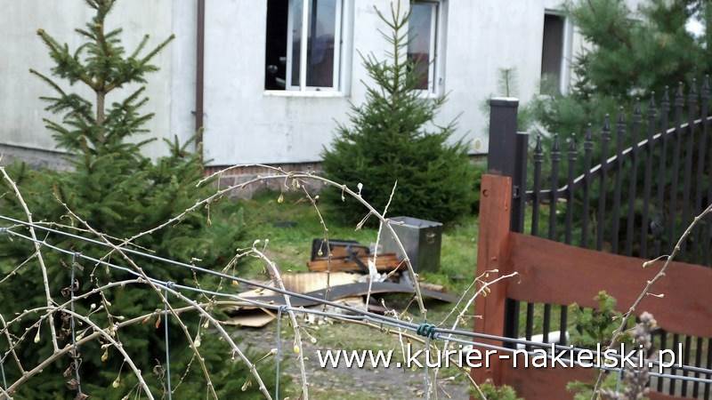 Pożar stropu w budynku jednorodzinnym w Chobielinie