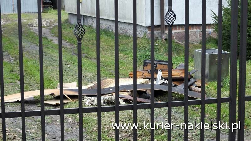 Pożar stropu w budynku jednorodzinnym w Chobielinie